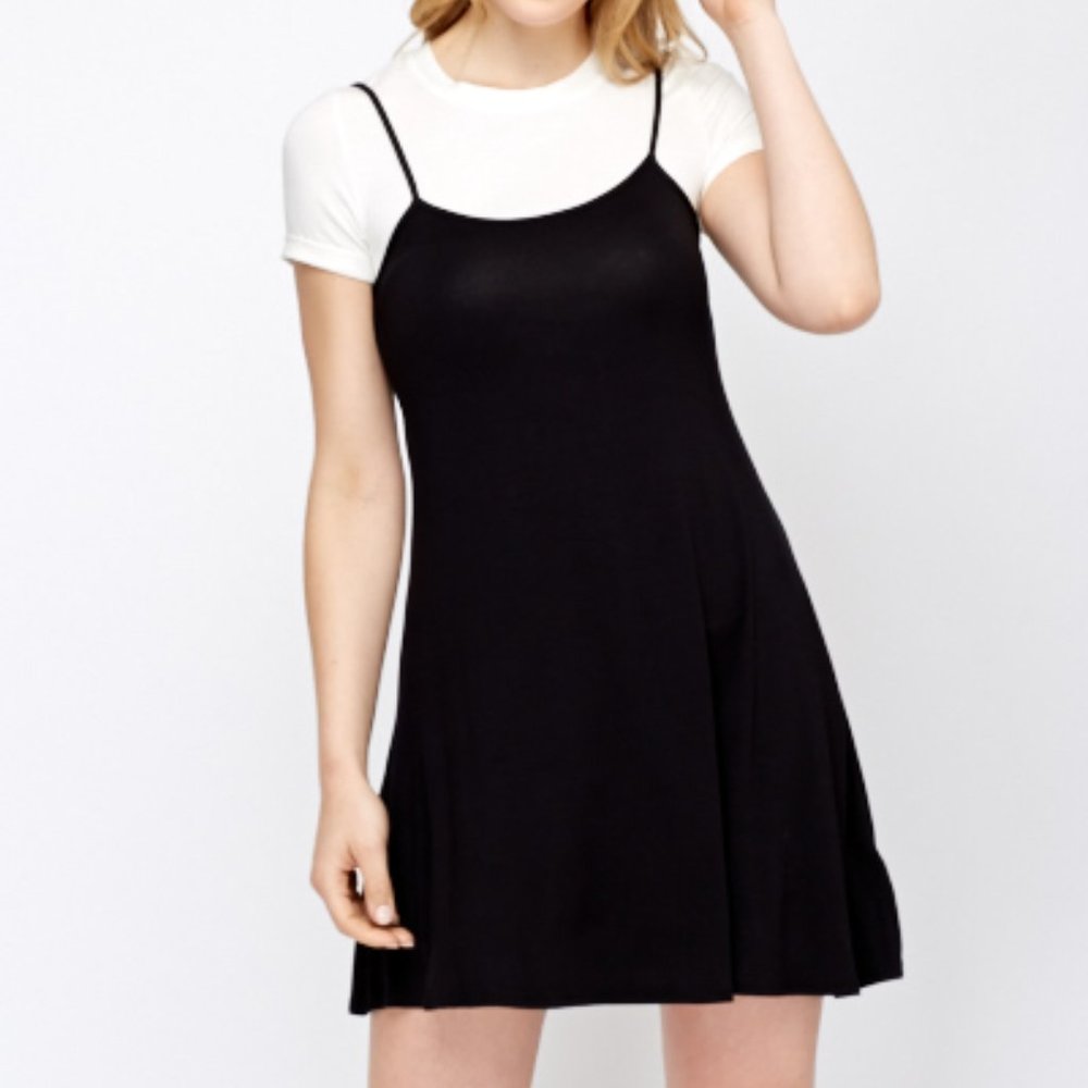 LBD strappy cute summer mini dress Black Dress